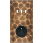 MODELEC - Façade Fascination Laiton Onde Double Verticale 3 Basculeurs PC Magnet