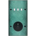 MODELEC - Façade Fascination Laiton Jade Double Verticale B3 PC à Vis