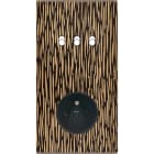 MODELEC - Façade Fascination Laiton Fauve Double Verticale 3 Basculeurs PC Magnet