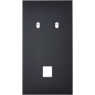 MODELEC - Façade Confidence Laiton Noir Double Verticale 2 Basculeurs M1 Magnetique