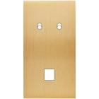 MODELEC - Façade Confidence Laiton Brosse Double Verticale 2 Basculeurs M1 A