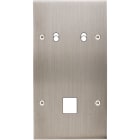 MODELEC - Façade Confidence Laiton Nickel Satine Double Verticale B2 M1 à Vis