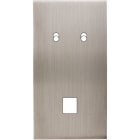 MODELEC - Façade Confidence Laiton Nickel Satine Double Verticale 2 Basculeurs M1