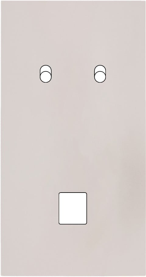 MODELEC - Façade Désir Gris Perle Mat Double Verticale B2 M1