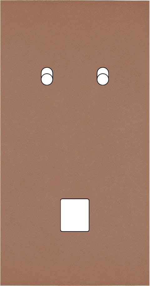MODELEC - Façade Désir Moka Mat Double Verticale B2 M1
