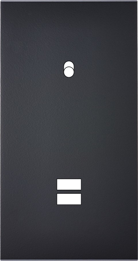 MODELEC - Façade Confidence Laiton Noir Mat Double Verticale B1 U1