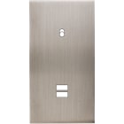 MODELEC - Façade Confidence Laiton Nickel Satine Double Verticale B1 U1