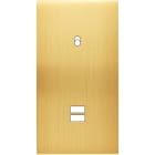 MODELEC - Façade Confidence Laiton Satine Double Verticale B1 U1