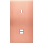 MODELEC - Façade Confidence Laiton Cuivre Satine Double Verticale B1 U1