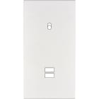 MODELEC - Façade Confidence Laiton Blanc Email Double Verticale B1 U1