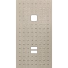 MODELEC - Façade Empreintes POINT Nickel Satiné Double Verti 1 bouton carré Chargeur USB M