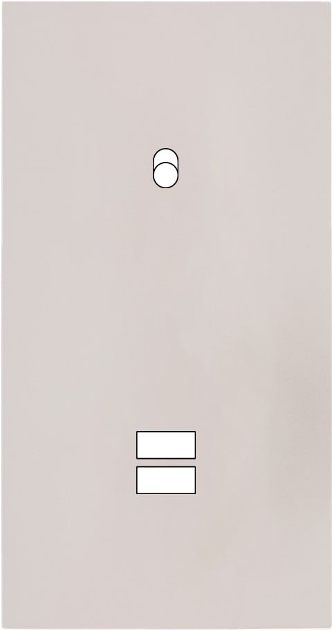 MODELEC - Façade Désir Gris Perle Mat Double Verticale B1 U1