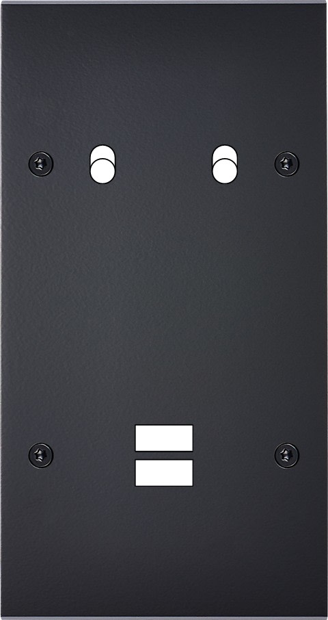 MODELEC - Façade Confidence Laiton Noir Mat Double Verticale B2 U1 à Vis