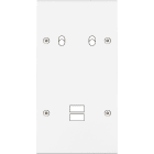 MODELEC - Façade Confidence Laiton Blanc Mat Double Verticale B2 U1 à Vis