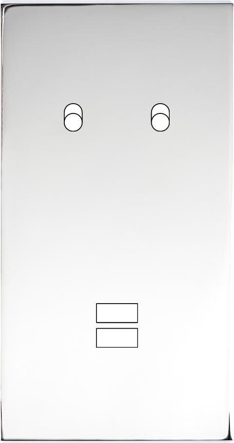 MODELEC - Façade Confidence Laiton Chrome Double Verticale B2 U1