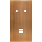 MODELEC - Façade Confidence Laiton Vieux Bronze Double Verticale B2 U1