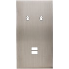 MODELEC - Façade Confidence Laiton Nickel Satine Double Verticale B2 U1
