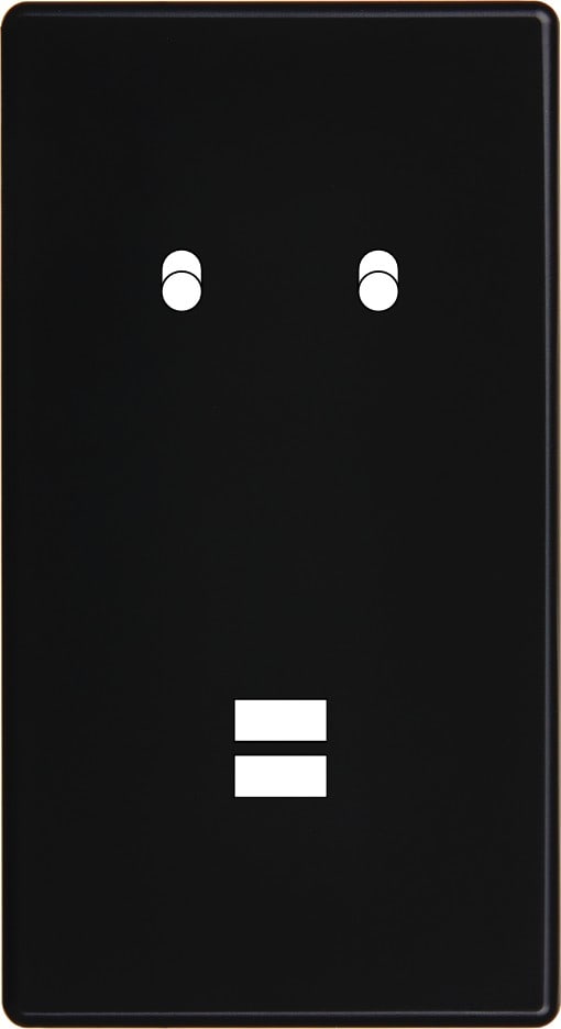 MODELEC - Façade Hitera Noir Double Verticale B2 U1