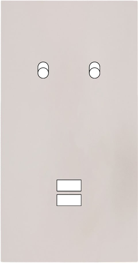 MODELEC - Façade Désir Gris Perle Mat Double Verticale B2 U1