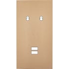 MODELEC - Façade Désir Doré Mat Double Verticale B2 U1