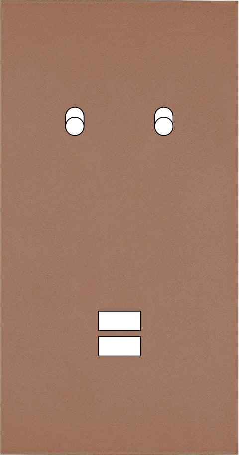 MODELEC - Façade Désir Moka Mat Double Verticale B2 U1