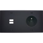 MODELEC - Façade Confidence Laiton Noir Mat Double Horizontale U1 PC à Vis