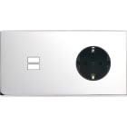 MODELEC - Façade Confidence Laiton Chrome Double Horizontale U1 PCK