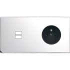 MODELEC - Façade Confidence Laiton Chrome Double Horizontale U1 PC