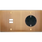 MODELEC - Façade Confidence Laiton Vieux Bronze Double Horizontale U1 PCK à Vis