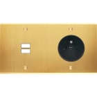 MODELEC - Façade Confidence Laiton Satine Double Horizontale U1 PC à Vis