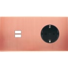 MODELEC - Façade Confidence Laiton Cuivre Satine Double Horizontale U1 PCK