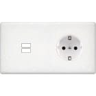 MODELEC - Façade Hitera Terrazzo Blanc Double Horizontale U1 Pck