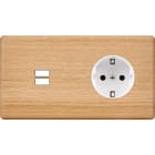 MODELEC - Façade Hitera Chene Clair Double Horizontale U1 Pck