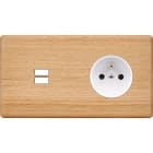 MODELEC - Façade Hitera Chene Clair Double Horizontale U1 PC