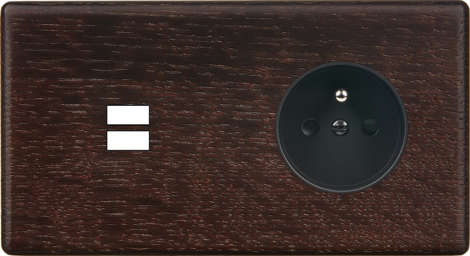 MODELEC - Façade Hitera Chene Fonce Double Horizontale U1 PC