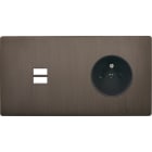 MODELEC - Façade "M" Laiton Canon De Fusil Double Horizontale 1 Chargeur USB 1 PC magnétiq