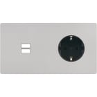 MODELEC - Façade "M" Nickel Sable Double Horizontale 1 Chargeur USB P magnétique