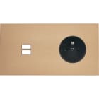 MODELEC - Façade Désir Doré Mat Double Horizontale U1 PC