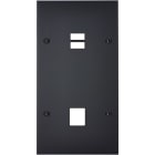 MODELEC - Façade Confidence Laiton Noir Mat Double Verticale U1 M1 à Vis