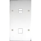 MODELEC - Façade Confidence Laiton Chrome Double Verticale U1 M1 à Vis