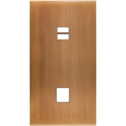 MODELEC - Façade Confidence Laiton Vieux Bronze Double Verticale U1 M1