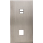 MODELEC - Façade Confidence Laiton Nickel Satine Double Verticale U1 M1