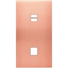 MODELEC - Façade Confidence Laiton Cuivre Satine Double Verticale U1 M1