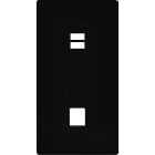 MODELEC - Façade "M" Noir Mat Double Verticale 1 Chargeur USB magnétique