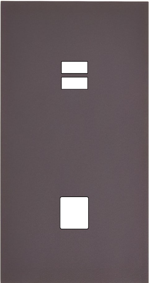 MODELEC - Façade Désir Anthracite Mat Double Verticale U1 M1