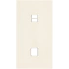 MODELEC - Façade Désir Ivoire Mat Double Verticale U1 M1