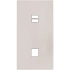 MODELEC - Façade Désir Gris Perle Mat Double Verticale U1 M1