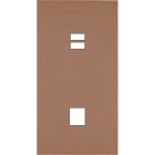 MODELEC - Façade Désir Moka Mat Double Verticale U1 M1