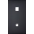 MODELEC - Façade Confidence Laiton Noir Mat Double Verticale U1 C1