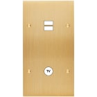 MODELEC - Façade Confidence Laiton Brosse Double Verticale U1 C1 à Vis